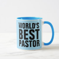 WORLD'S BEST PASTOR COFFEE MUGS