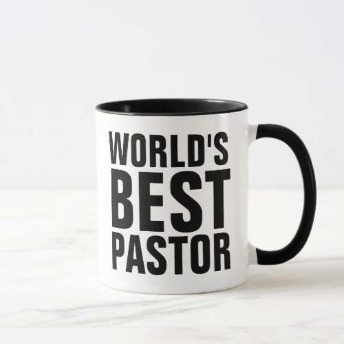 WORLDS BEST PASTOR COFFEE MUGS