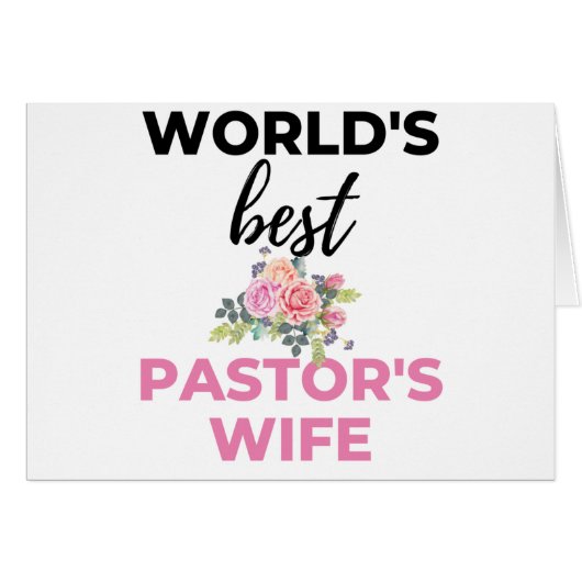 World's Best Pastor's Wife bl (Front Horizontal)