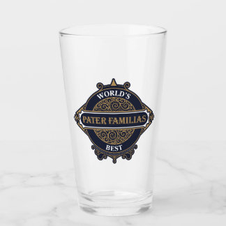 World's Best Pater Familias (Father of the Family) Glass