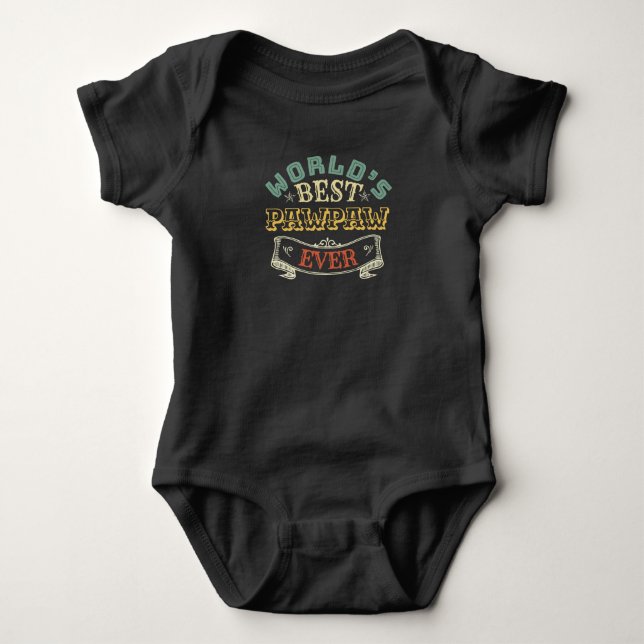 WORLDS BEST PAWPAW EVER BABY BODYSUIT (Front)