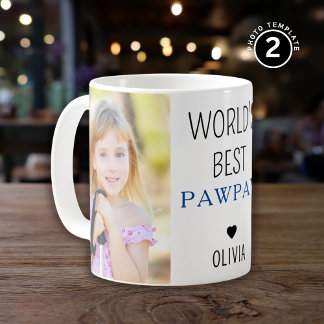 World's Best Pawpaw Grandchild Name 2 Photo   Coffee Mug