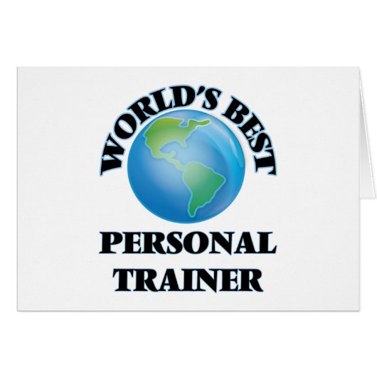 World's Best Personal Trainer Cards (Front Horizontal)