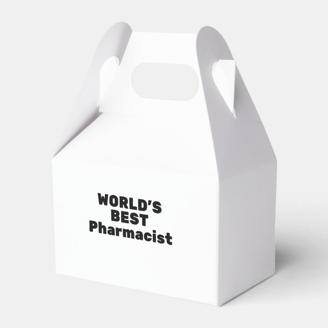 World's best Pharmacist Favor Boxes (Front Side)