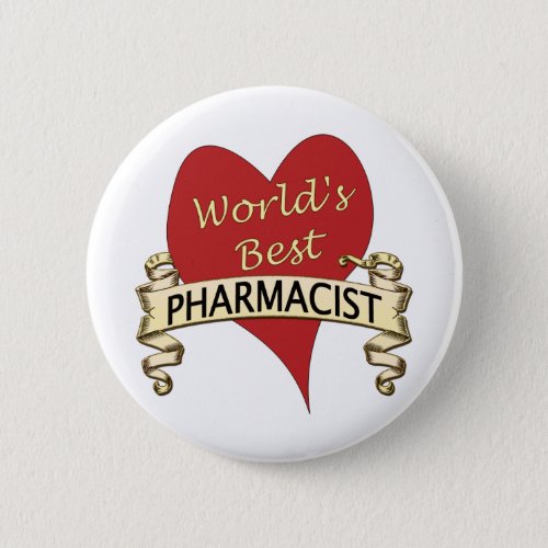 Worlds Best Pharmacist Pinback Button