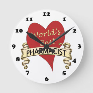 World's Best Pharmacist Round Clock