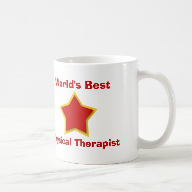 World's Best PHYSICAL THERAPIST or Profession W5C2 Coffee Mug (Right)
