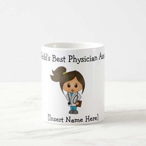 Worlds Best Physician Assistant _ Female Brunette Coffee Mug