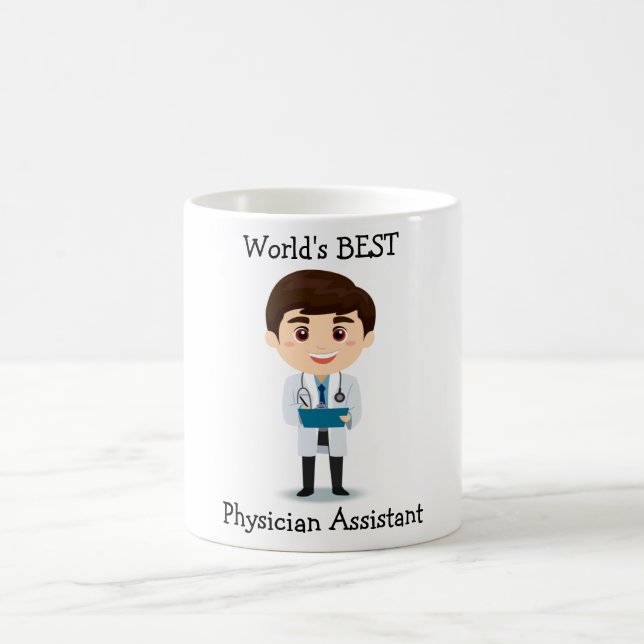 World's BEST Physician Assistant, Male Coffee Mug (Center)