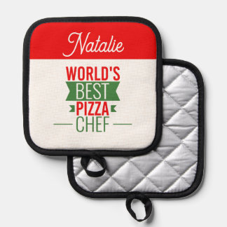 World's Best Pizza  Chef   -  personalized  Pot Holder