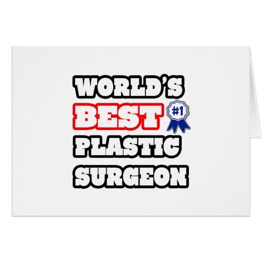 World's Best Plastic Surgeon Cards (Front Horizontal)