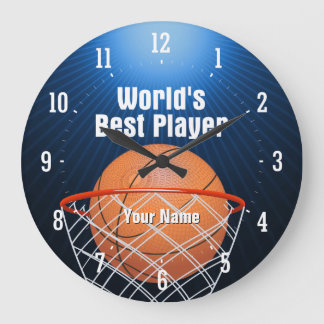 World's Best Player | Basketball Large Clock