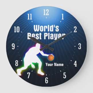 World's Best Player |  Basketball Large Clock