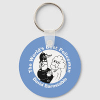 World's Best Policeman or Constable. Keychain