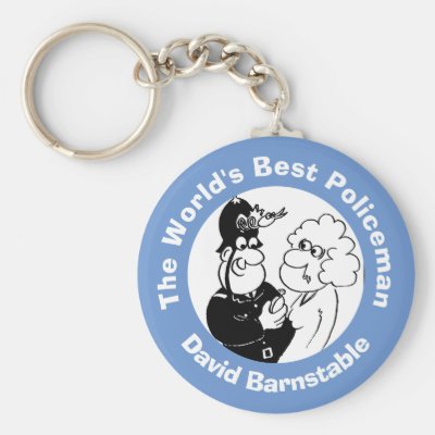 World's Best Policeman or Constable. Keychain