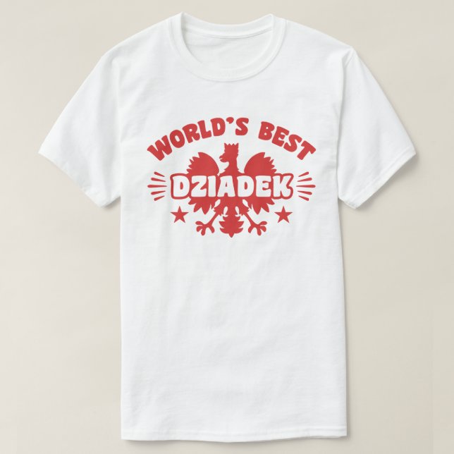 World's Best Polish Dziadek T-Shirt (Design Front)