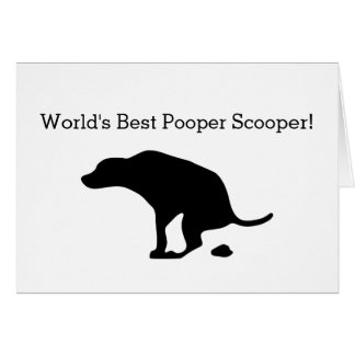 World's Best Pooper Scooper | Dog Parent | Dog Dad Cards