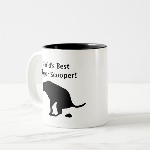 World's Best Pooper Scooper Dog Parent Dog Dad TwoTone Coffee Mug
