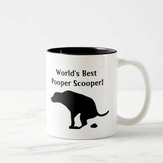 World's Best Pooper Scooper Dog Parent Dog Dad TwoTone Coffee Mug