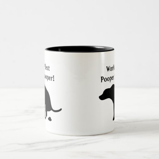 World's Best Pooper Scooper Dog Parent Dog Dad TwoTone Coffee Mug