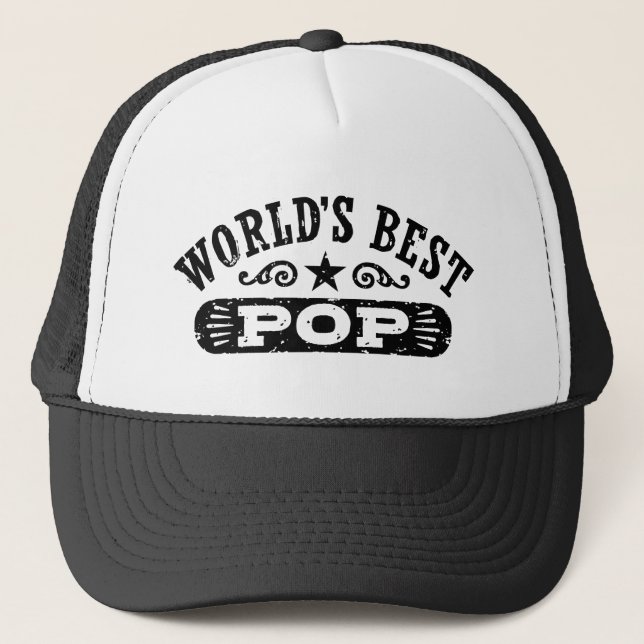 World's Best Pop Trucker Hat (Front)