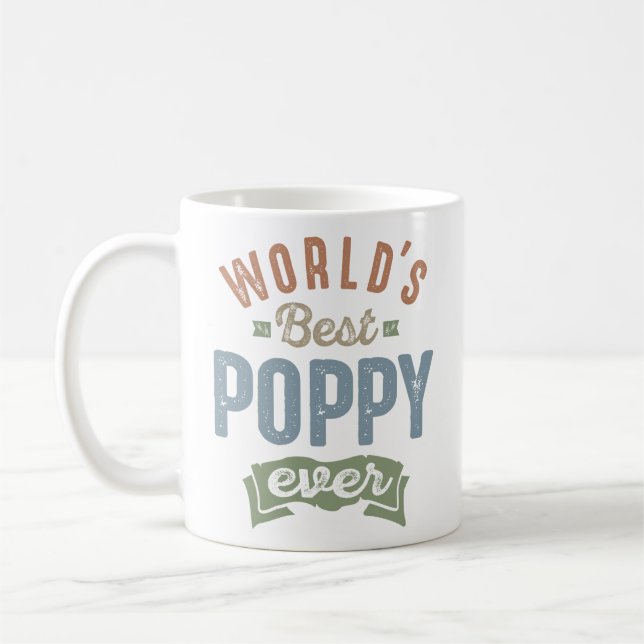 Worlds Best Poppy   Coffee Mug (Left)