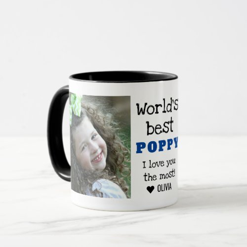 Worlds Best Poppy Love You Most 2 Photo  Mug