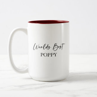 World's Best Poppy & Most Loved Personalized Mug