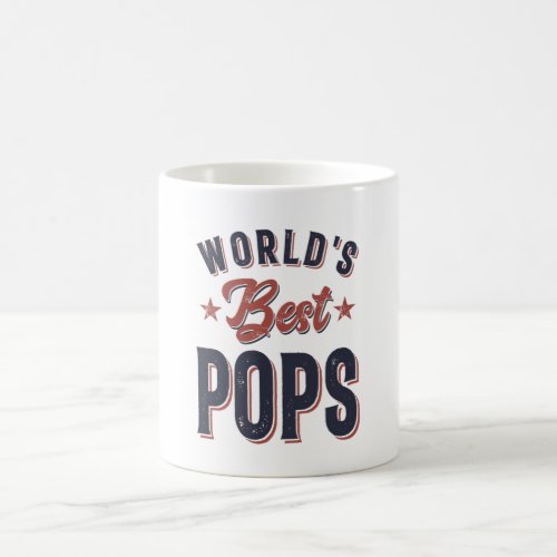 Worlds Best Pops  Father Grandpa Gift Coffee Mug
