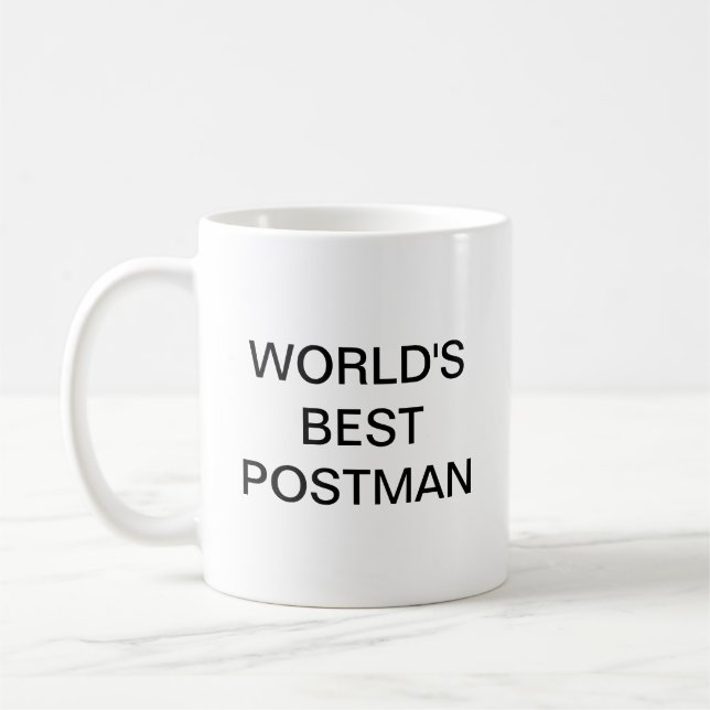 World's best POSTMAN Coffee Mug (Left)