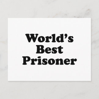 World's Best Prisoner Postcard