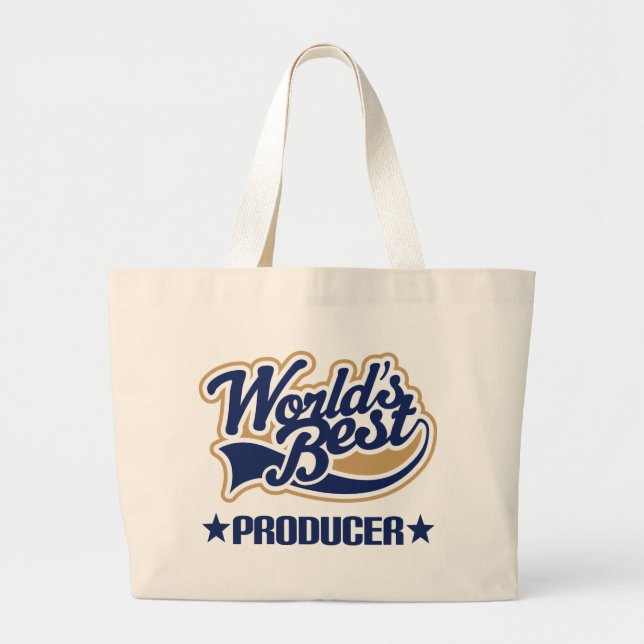 Worlds Best Producer Large Tote Bag (Front)