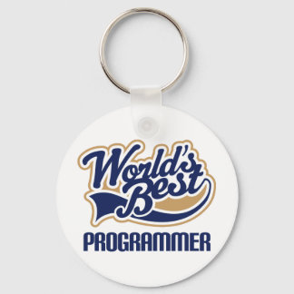 Worlds Best Programmer Keychain