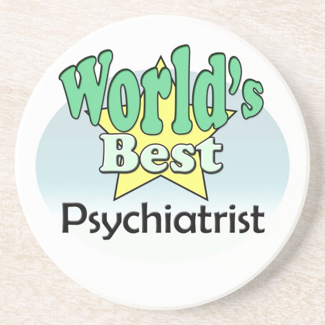 World's best Psychiatrist Drink Coaster (Front)
