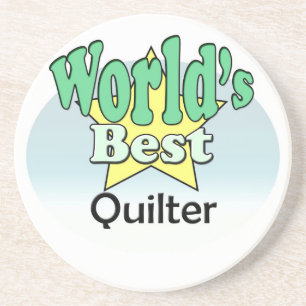 World's best Quilter Drink Coaster