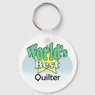 World's Best Quilter Keychain