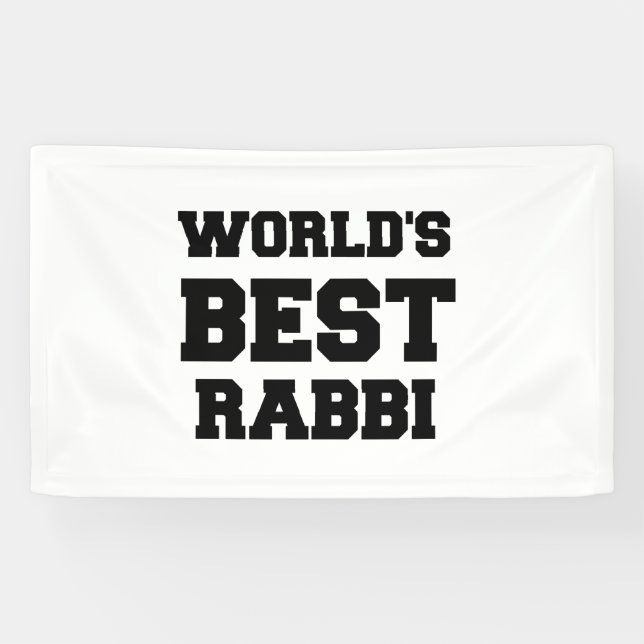 WORLD'S BEST RABBI BANNER (Horizontal)