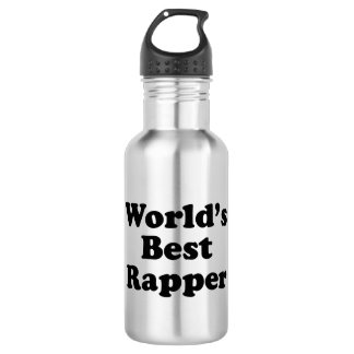World's Best Rapper Water Bottle