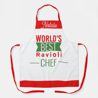 World's Best  Ravioli Chef   -  personalized Apron