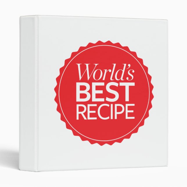 World's Best Recipe Binder (Front/Spine)