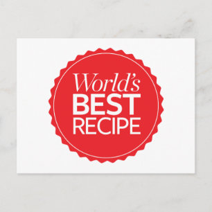 World's Best Recipe Postcard