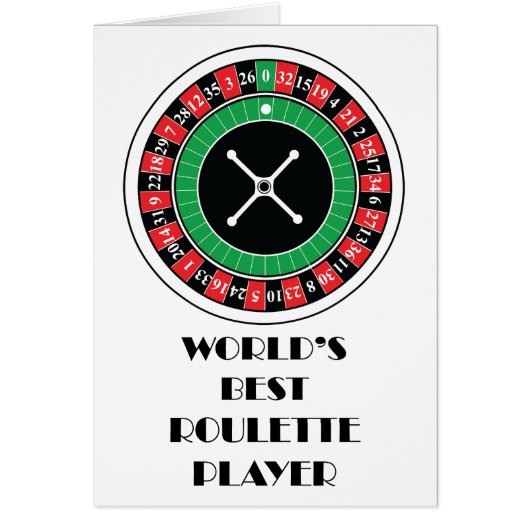 World's Best Roulette Player Cards (Front)