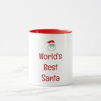 World's Best  Santa  in red