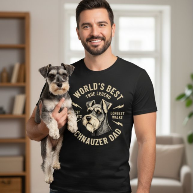 World's Best Schnauzer Dad True Legend T-Shirt (Creator Uploaded)