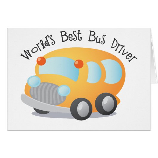 World's Best School Bus Driver Gift (Front Horizontal)