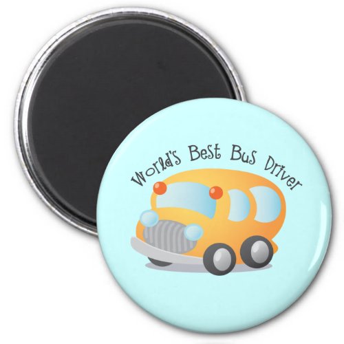 Worlds Best School Bus Driver Gift Magnet
