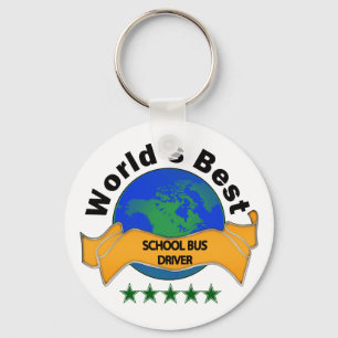 World's Best School Bus Driver Keychain
