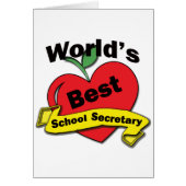 World's Best School Secretary (Front)