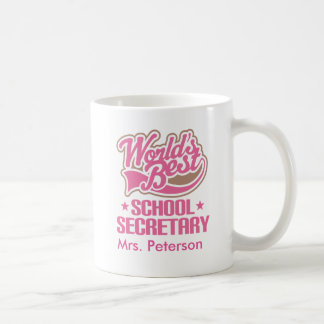 Worlds Best School Secretary Personalized Mug