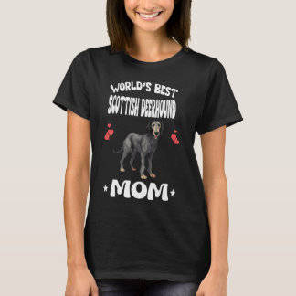 World's Best Scottish Deerhound Mom Dog Pets T-Shirt